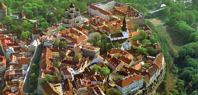 Aerial view of Old Town by Allan Alajaan/Tallinn Tourism Centre