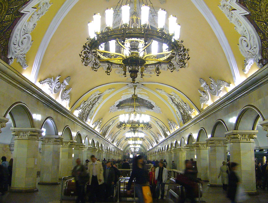 Komsomolskaya Metro Station, Moscow