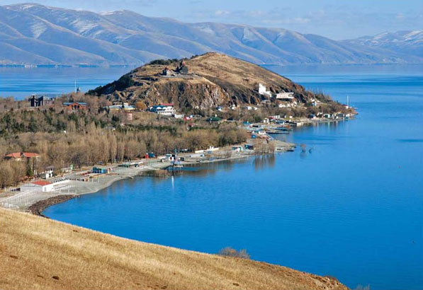 Sevan Lake in the Caucasus Region