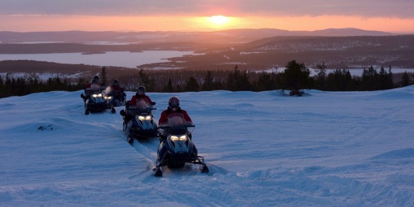 snowmobile safari finland