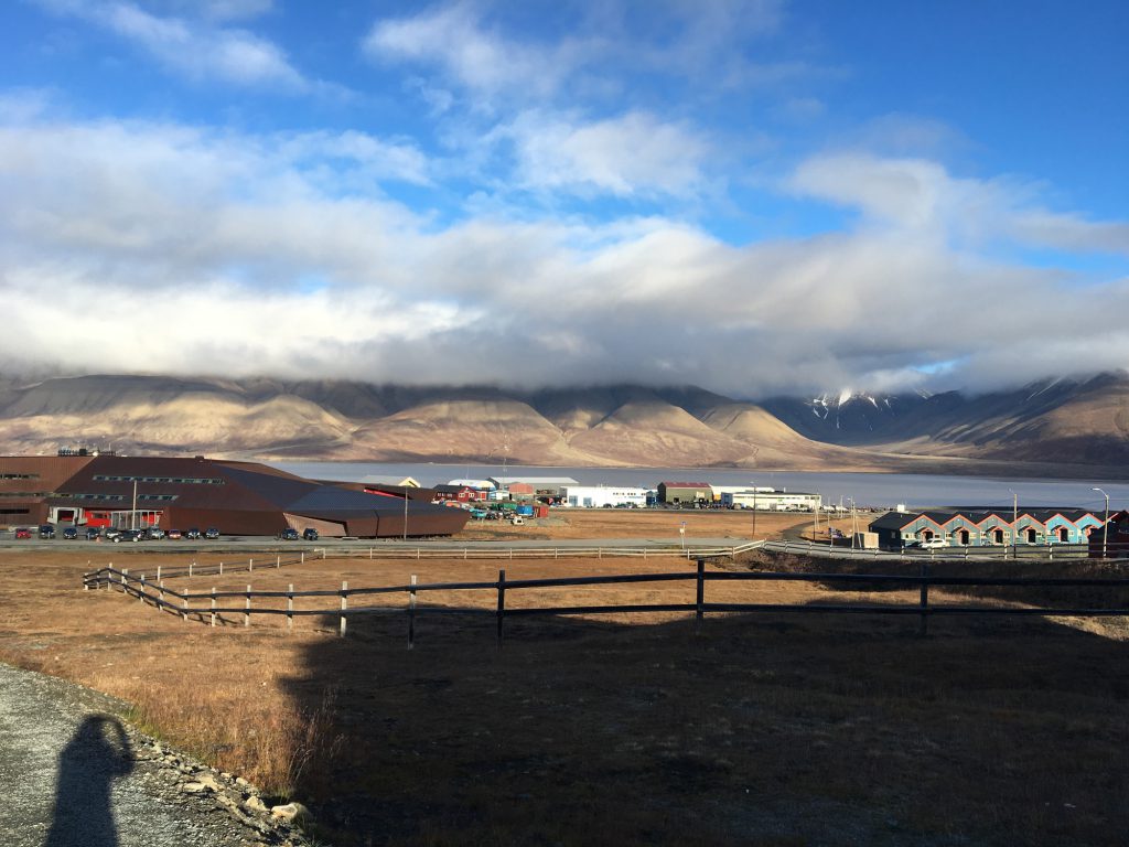 Clouds over Longyearbyen; the main town in the Svalbard Archipelago