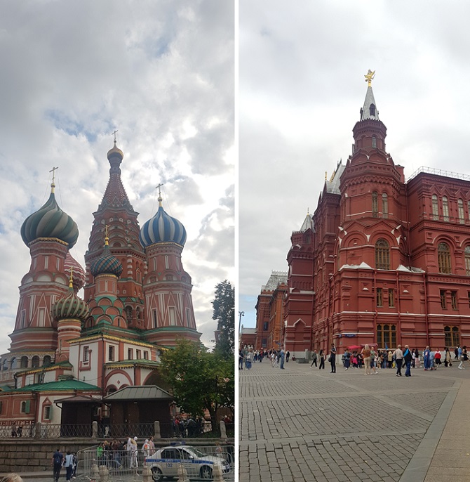 Saint Basil's Cathedral and State Historical Museum in Moscow