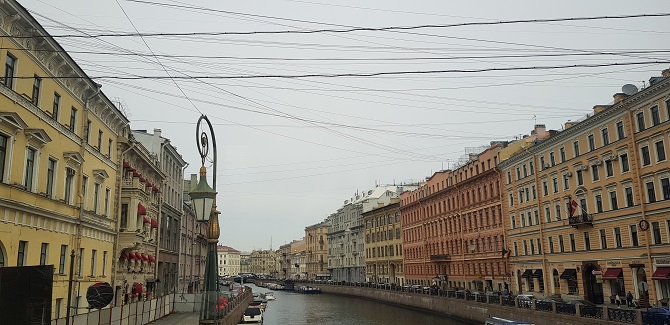 Classical architecture in St. Petersburg