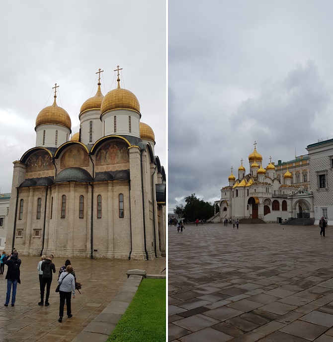 Dormition Cathderal and Annunciation Cathedral in Kremlin