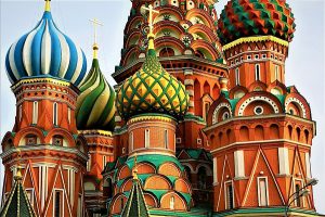 St Basils Cathedral on Red Square, Russia by DK