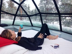 Romantic glass igloo holidays in Finland