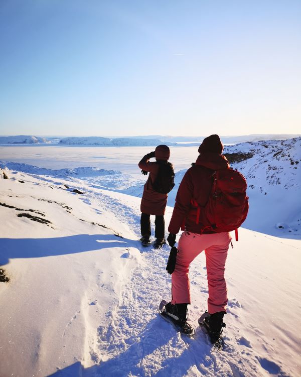 Snowshoeing view