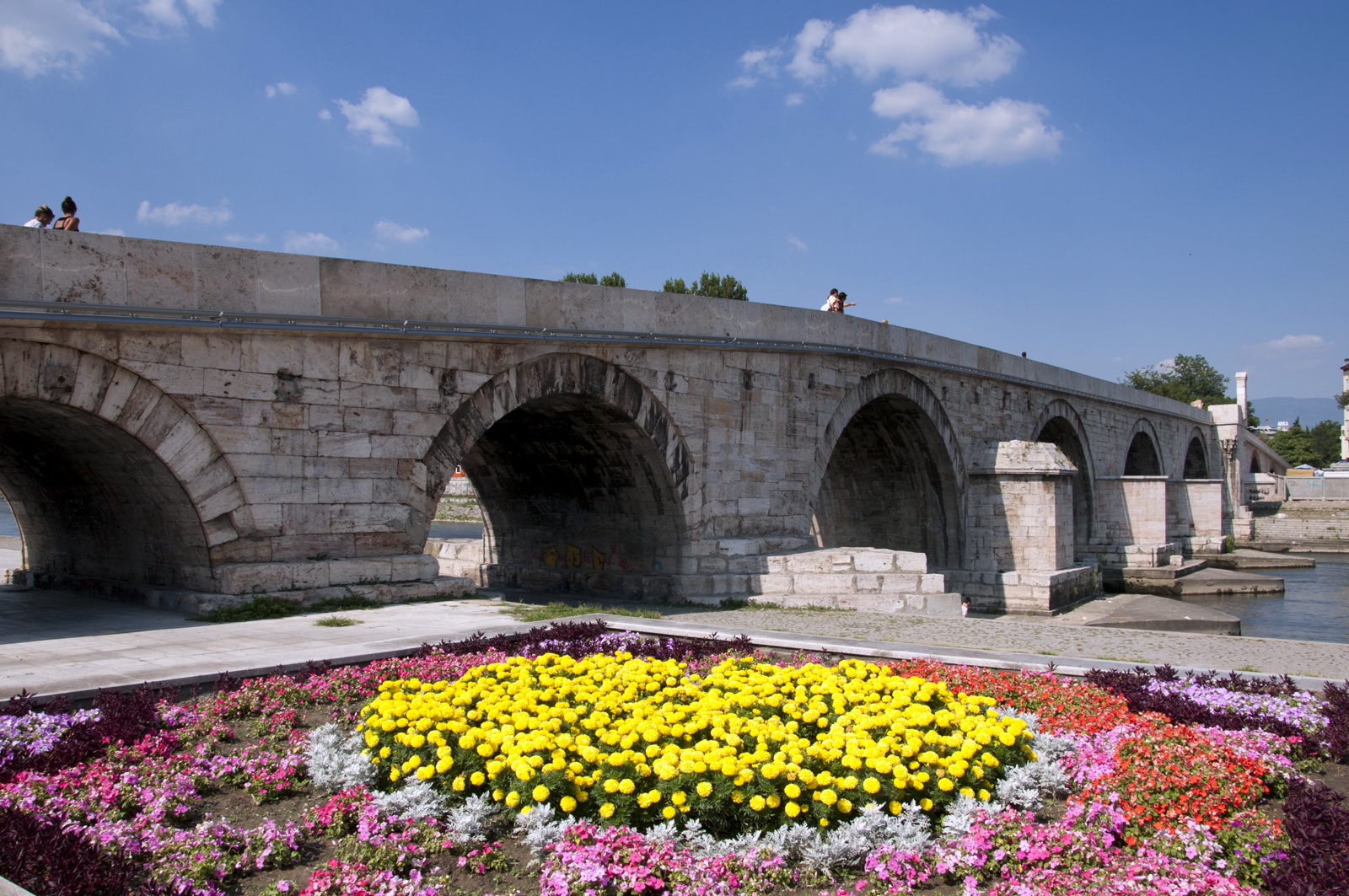 Stone bridge Skopje by Fibula