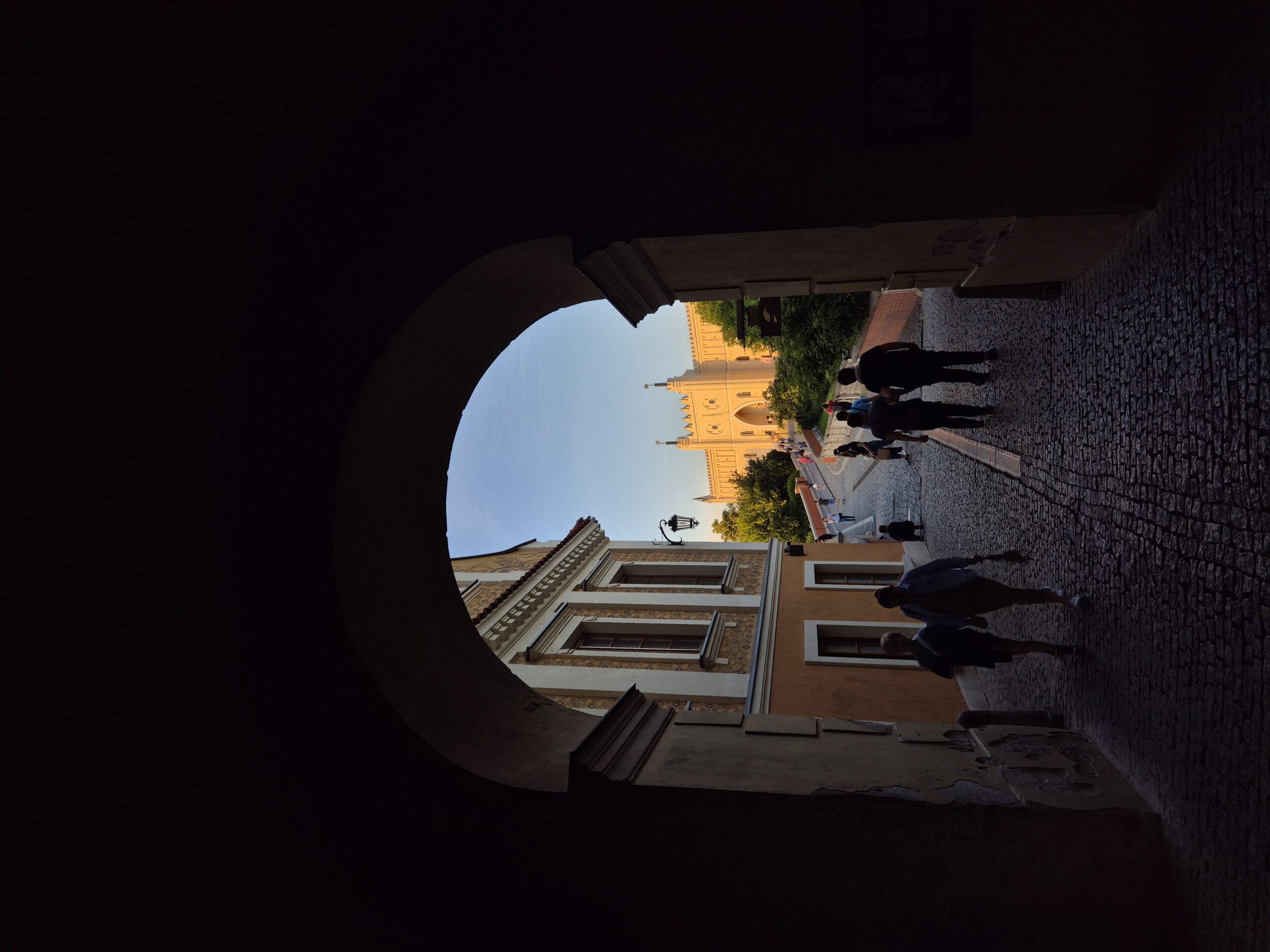 View of Lublin Castle through a gate