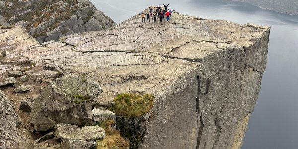 Preikstolen group looking down