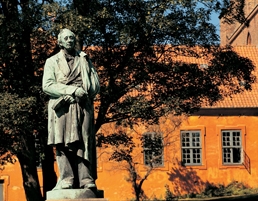 Statue in Odense of Hans Christian Andersen by Bob Krist/VisitDenmark